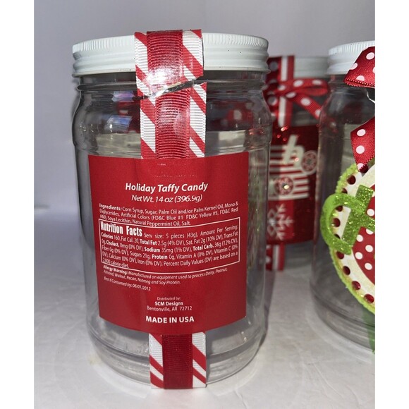 Christmas Decorated Jars Empty Ready To Fill (7) Included Quart Size See Photos - Picture 15 of 16